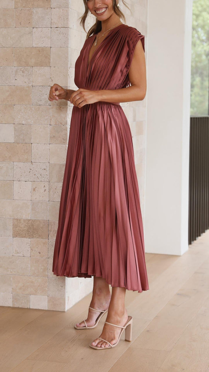 OCÉANE | Robe Élégante en Plis