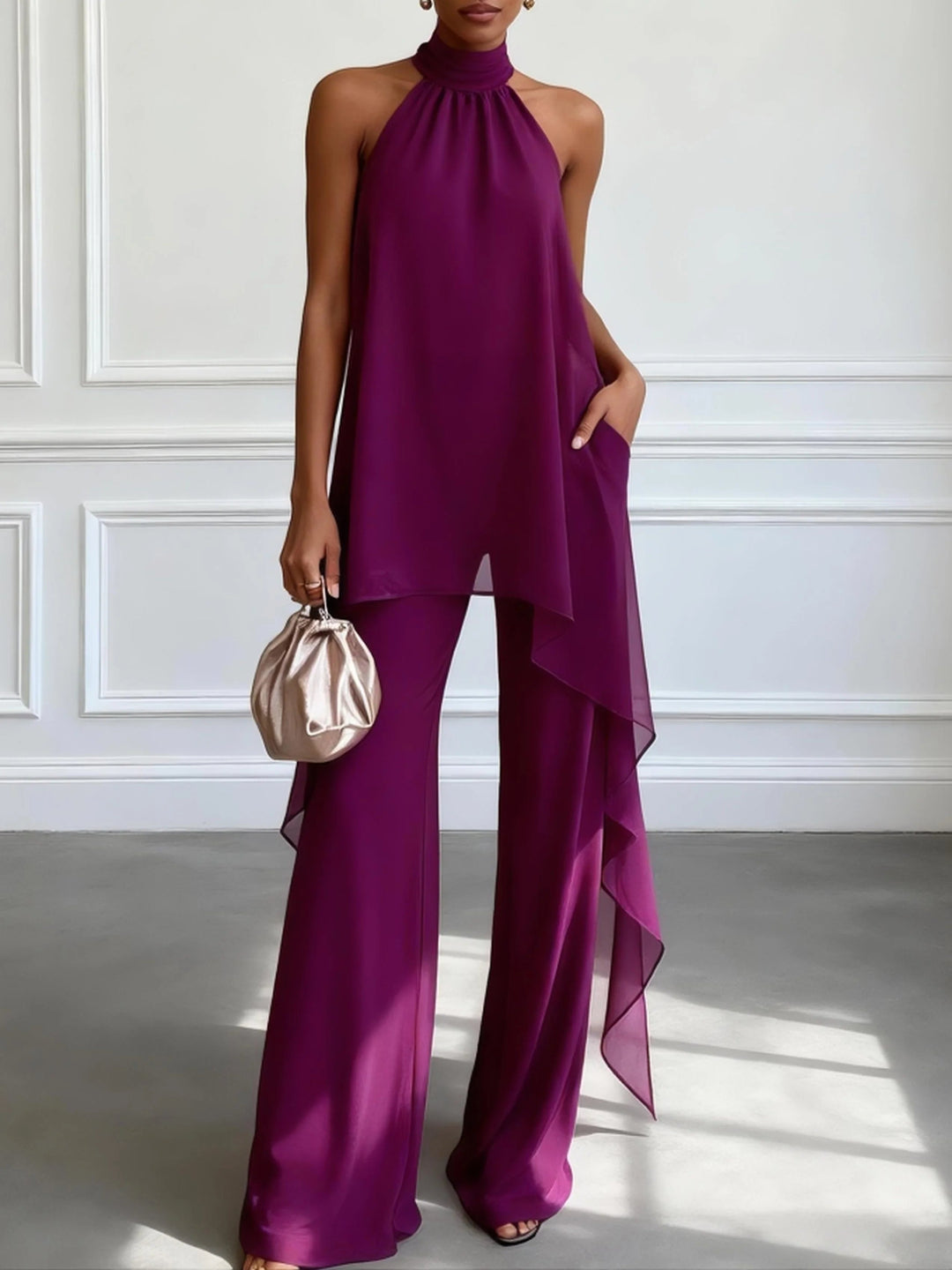 CÉCILLE | Ensemble halter chic et élégant