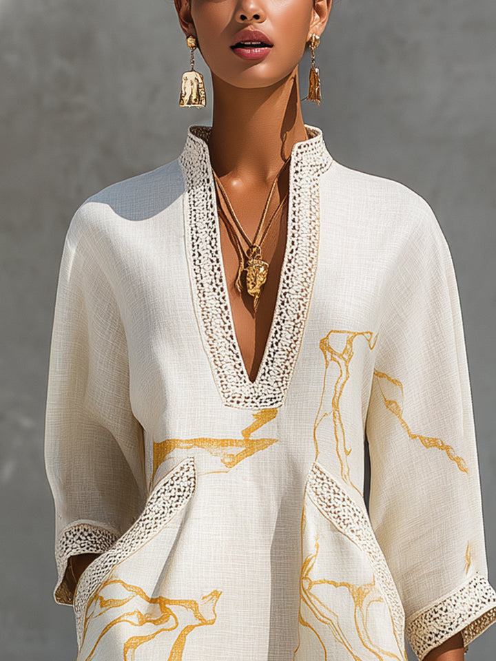 Joséphine | Robe Mini en Dentelle Ivoire