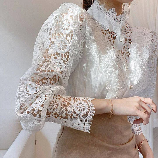 YASMINE | CHEMISE EN DENTELLE