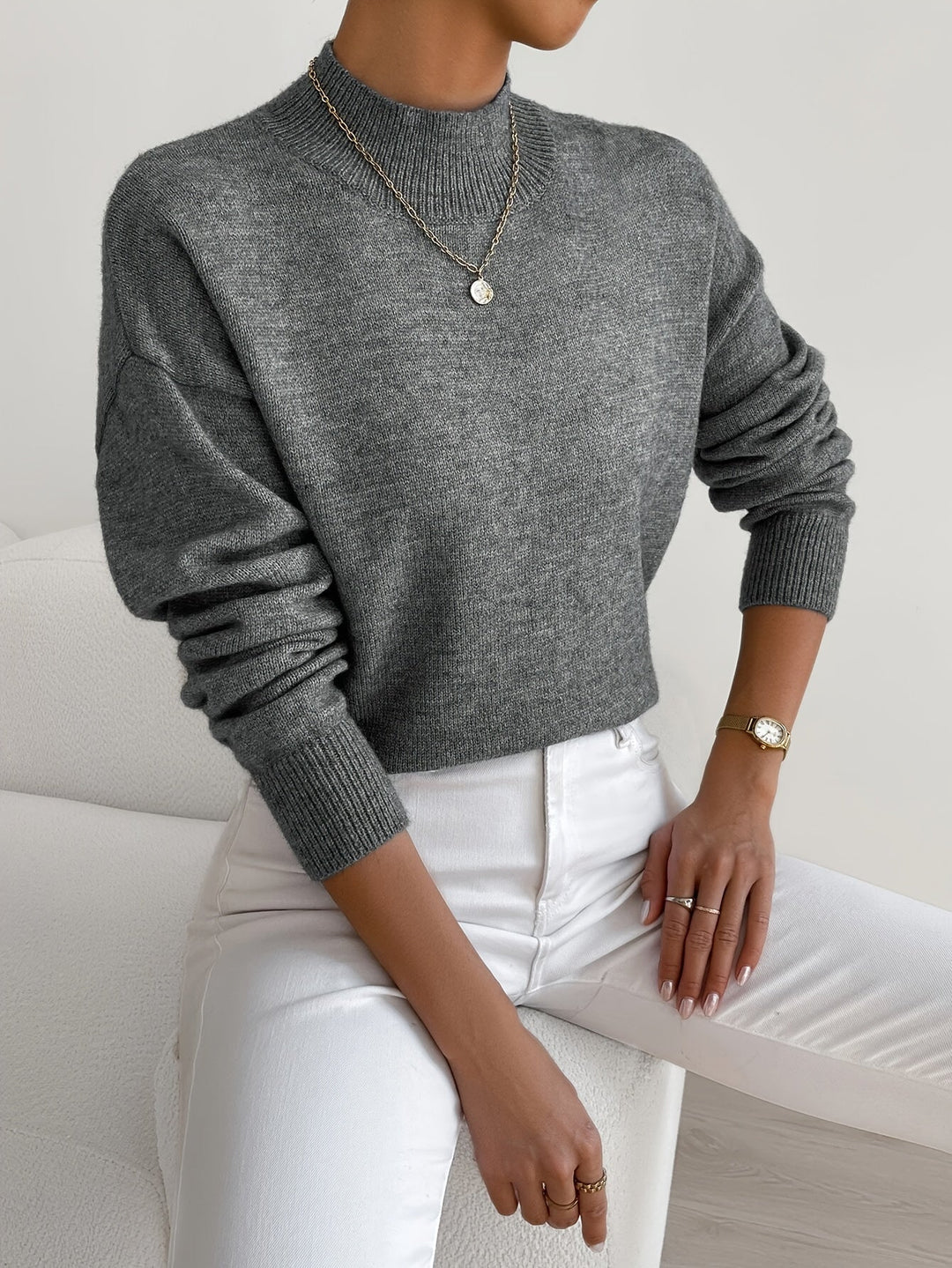 LOU | Pull Col Montant Doux