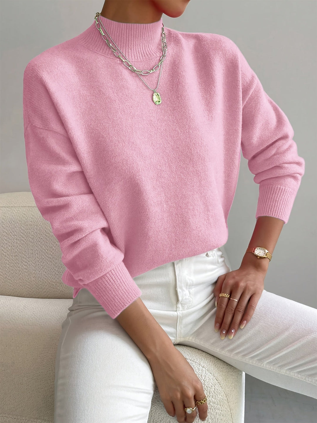 LOU | Pull Col Montant Doux