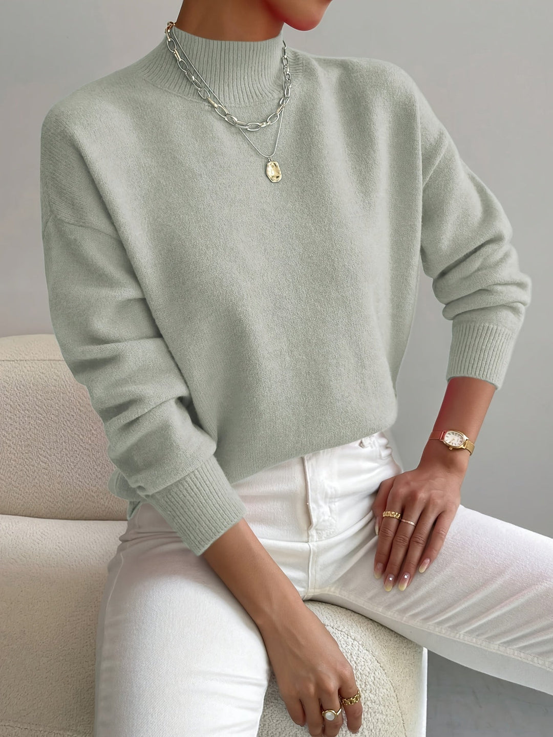 LOU | Pull Col Montant Doux
