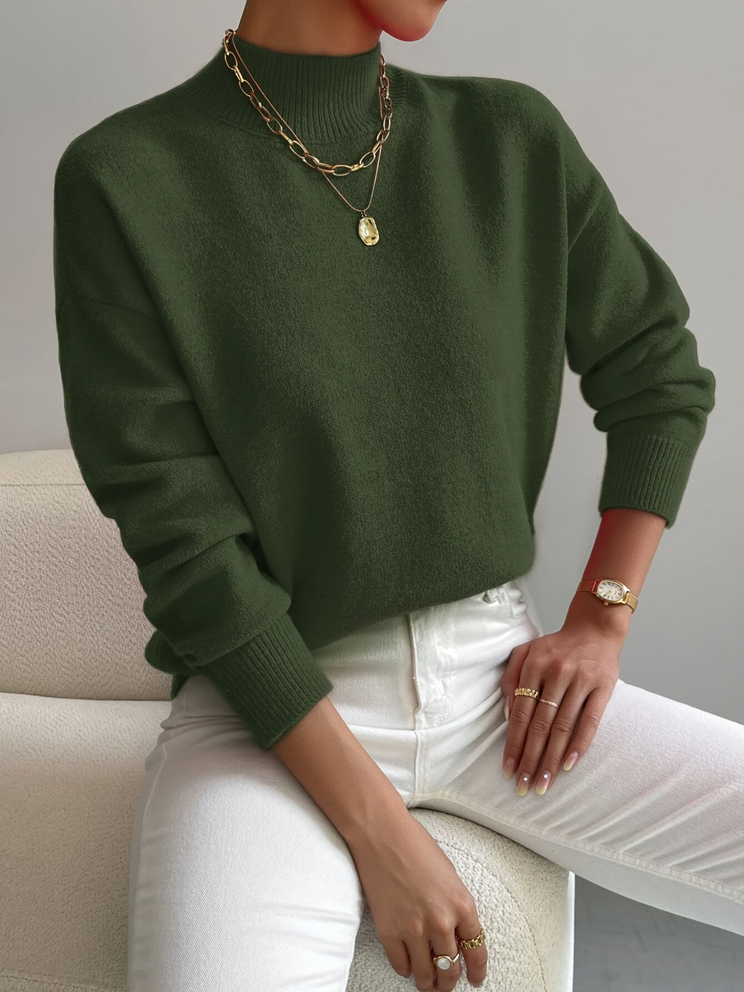 LOU | Pull Col Montant Doux